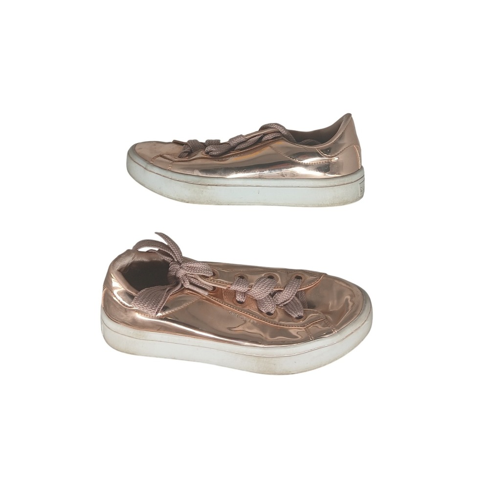 Skechers Rose Gold Metallic Low Top Sneakers Women's Size 8.5